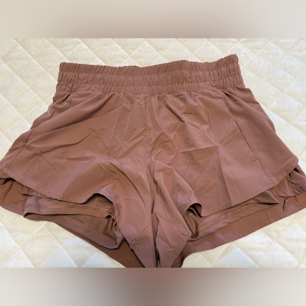 Avia Mauve Elastic Waist Shorts
